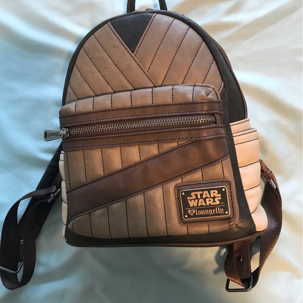 Loungefly Disney Star Wars The Last Jedi Rebel Rey Women’s Backpack and Wallet